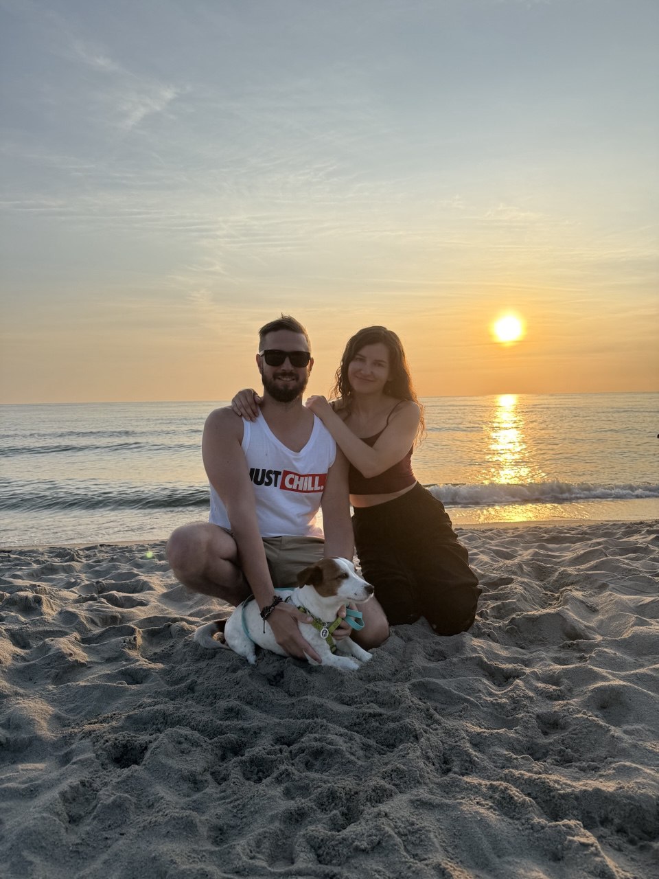 Катя и Андрей веселятся